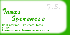tamas szerencse business card
